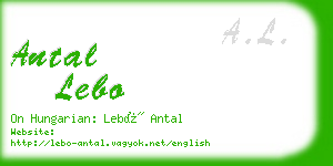 antal lebo business card